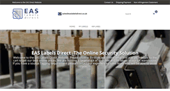 Desktop Screenshot of easlabelsdirect.co.uk